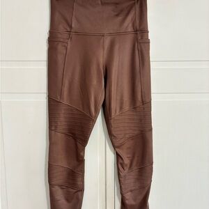 Athleta rose shimmer Inclination Moto Tight